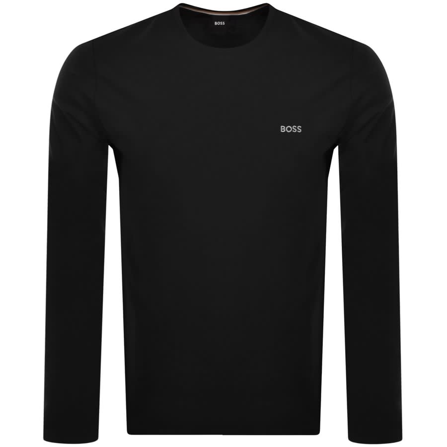 BOSS Mix And Match Long Sleeve T Shirt Black | Mainline Menswear us